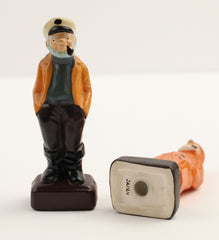 Vintage Set of Captain And Old Salty Salt & Pepper Shakers
