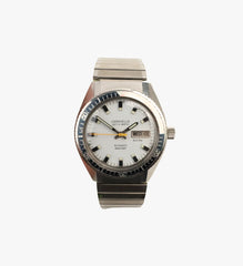 Caravelle Set-O-Matic White Diver Watch (1970)
