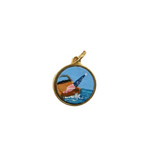 Lisa Rogers Pendent - Boat with Large Flag