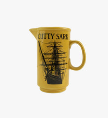 Vintage Yellow Cutty Sark Water Pitcher