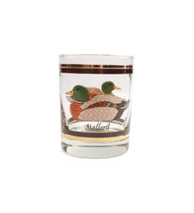 Item #106 Set of 4 Duck Rocks Glasses with Gold Details