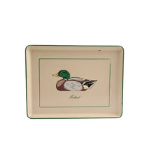 Item #109 Vintage Duck Ice Bucket & Mallard Tray