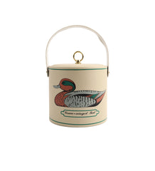 Item #109 Vintage Duck Ice Bucket & Mallard Tray