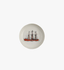 Ship Porcelain Plate Mini