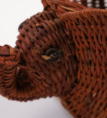 Item #39 Elephant Wicker Mug