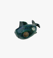 Vintage Ceramic Blue Fish Trinket Dish