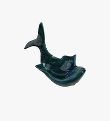 Vintage Ceramic Blue Fish Trinket Dish