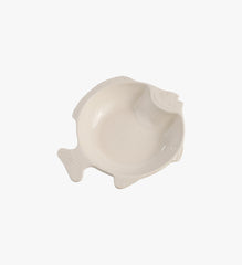 Vintage White Ceramic Fish Plate / Bowl