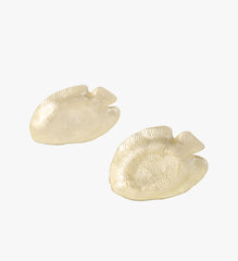 Vintage Set of 2 Mother of Pearl Fish Trinket Tray