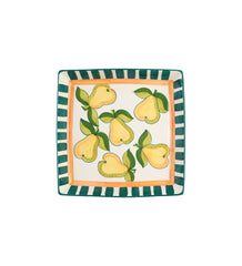 Item #51 Painted Pear Large Dish