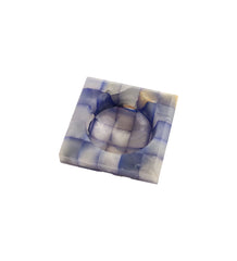 Item #49 Italian Blue Onyx Cigarette Holder And Ashtray