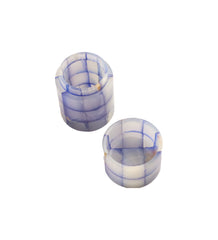 Item #49 Italian Blue Onyx Cigarette Holder And Ashtray