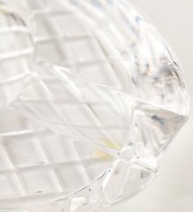 Glass Ashtray with Diamond Pattern