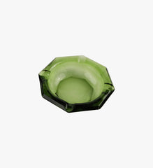 Vintage Green Glass Ashtray