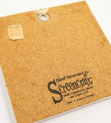 Item #99 Vintage Clipper Ship Trivet 1 of 2