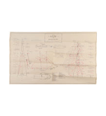 Item #9 Vintage Whaler "Kate Cory" Blueprint