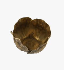 Vintage Extra Large Solid Brass Clam Planter