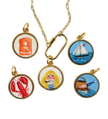 Lisa Rogers Pendent - Boat with Large Flag