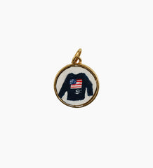 LR Exclusive Blue Sweater with American Flag Pendent