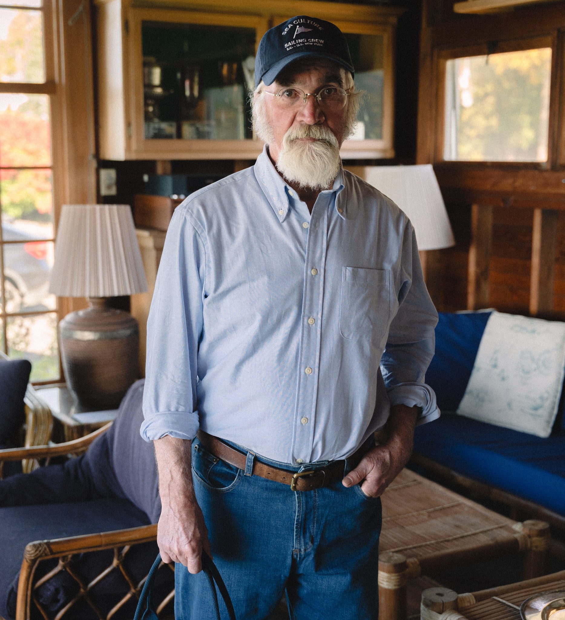 Men’s Coastal Oxford Button-Down Shirt - Solid Blue