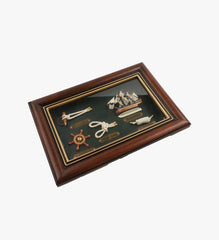Nautical Ship Shadow Box Wall Hanging