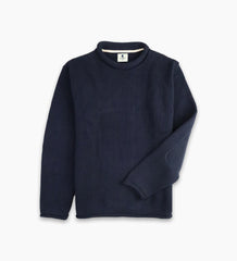 Newport Roll Neck Sweater in Navy