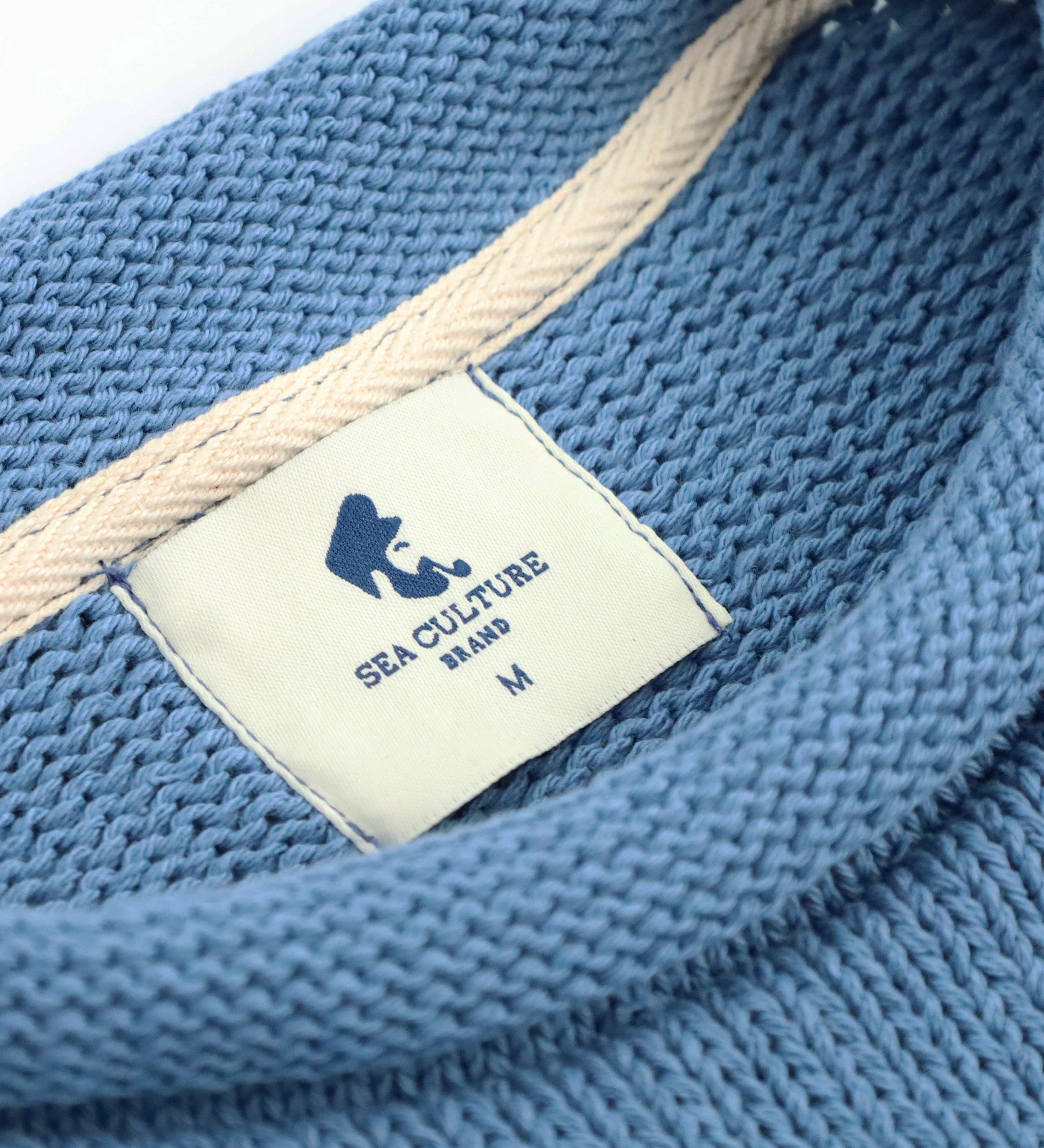 Newport Roll Neck Sweater in Ocean Blue