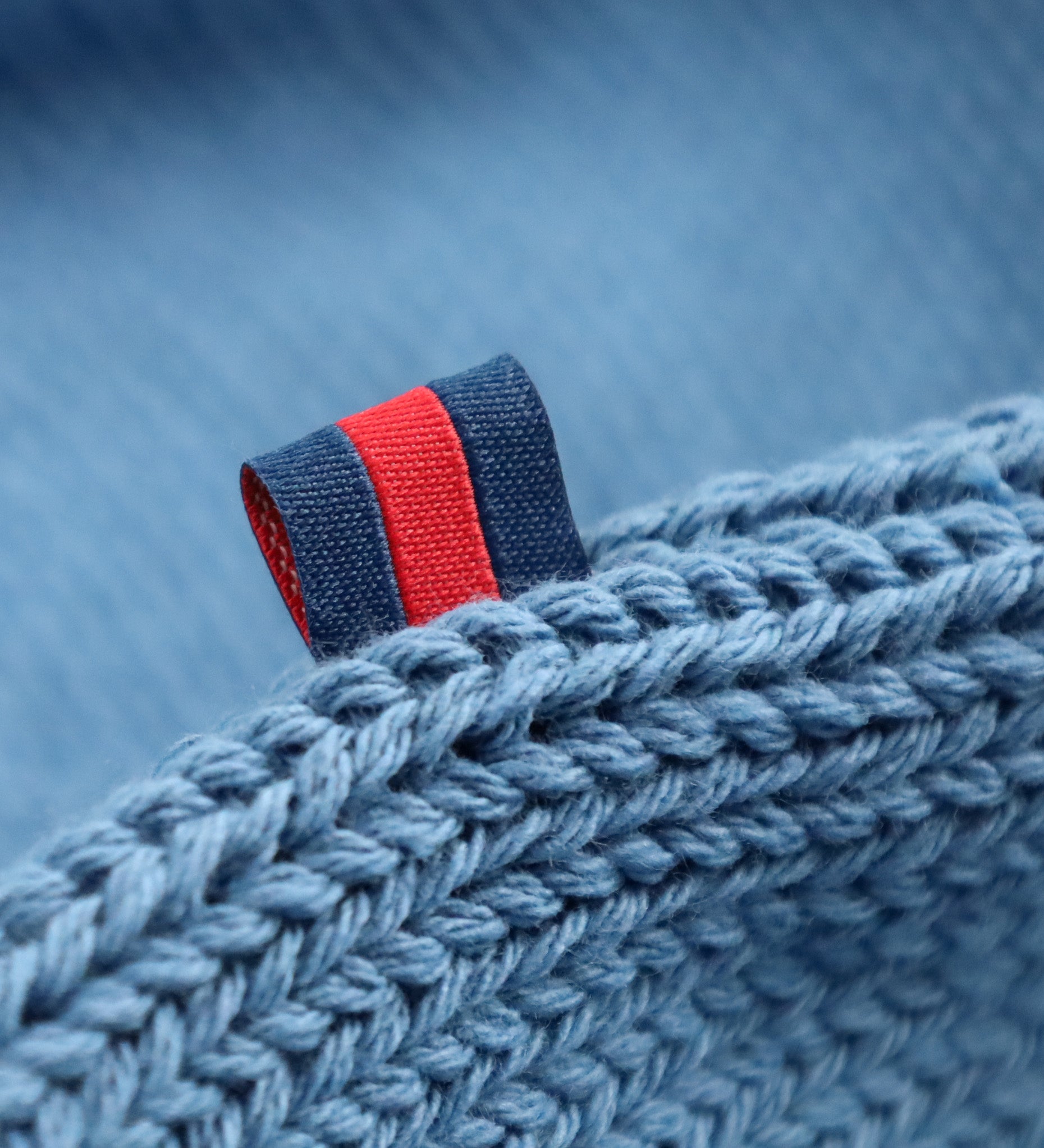 Newport Roll Neck Sweater in Ocean Blue