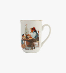Vintage 1982 Norman Rockwell Museum Collection Mug " For a Good Boy "