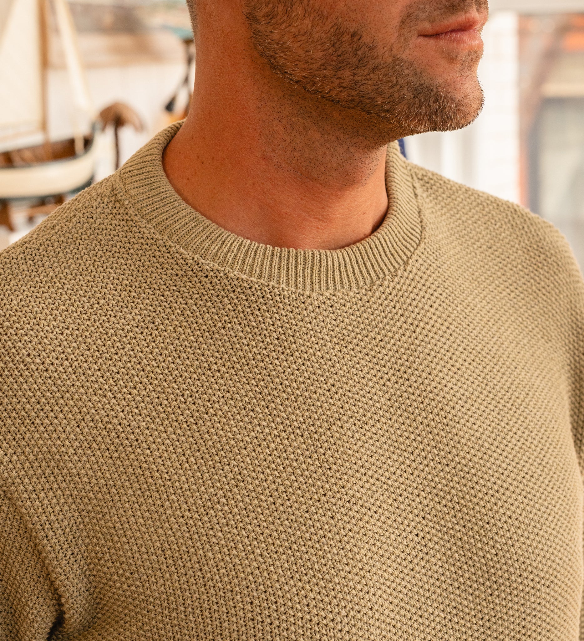 Men's Shoreline Sweater - Olive