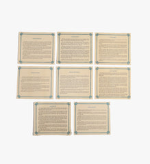 Vintage Set of 10 The 25 Great American Sailing Ships - Porcelain Miniature Collection
