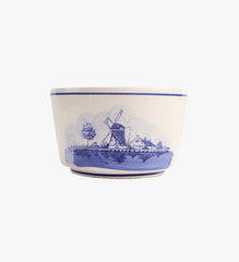 Vintage Dutch Deft Blue and White Windmill/Sailboat Bowl