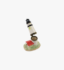 Porcelain Red and White Trinket Lighthouse