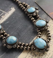 Randy Boyd Navajo Made Golden Hills Turquoise Necklace