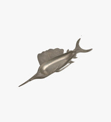 Vintage Pewter Sailfish Trinket Dish