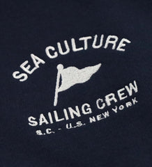 Sailing Crew Hoodie in Navy