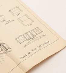 Item #7 Vintage Topsail "Eagle" Blueprint