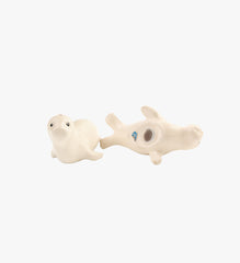 Vintage White Seal Salt & Pepper Shakers