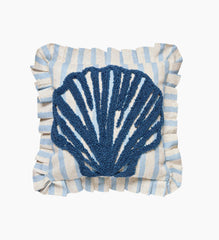 Coastal Shell Tufted Hook Pillow
