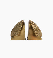 Item 025: Seashell Brass Bookends