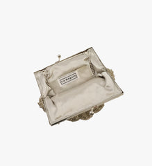 Vintage La Regale Shell Silver Beaded Purse