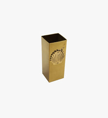 Brass Seashell Match Holder with Striker on Bottom