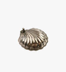 Vintage Silver Plate Clam Shell Butter Dish 1 of 2
