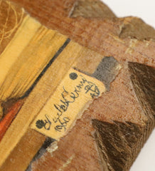 Item #115 Nautical Wood Ship Picture (1960)