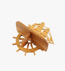 Wooden Ship Shelf