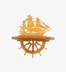 Wooden Ship Shelf