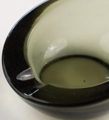 Item #19 Grey Glass Ashtray
