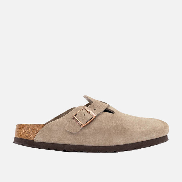 Men’s Birkenstock Boston Soft Footbed Clog - Taupe