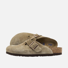 Men’s Birkenstock Boston Soft Footbed Clog - Taupe