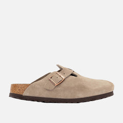 Men’s Birkenstock Boston Soft Footbed Clog - Taupe